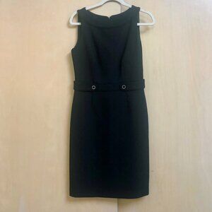 Tory Burch Knee Length Black Wool Blend Sleeveless Dress Size 4